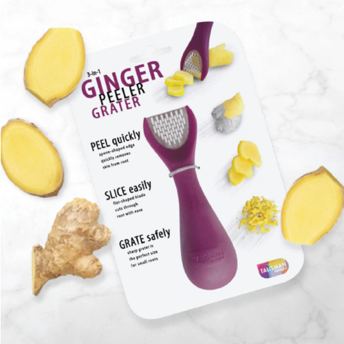 TALISMAN DESIGNS Ginger Peeler and Grater 3 in 1