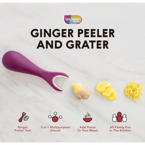 TALISMAN DESIGNS Ginger Peeler and Grater 3 in 1