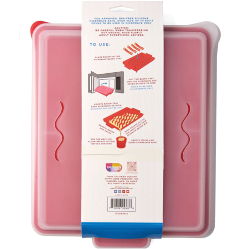 TALISMAN DESIGNS Microwave Bacon Tray with Cover