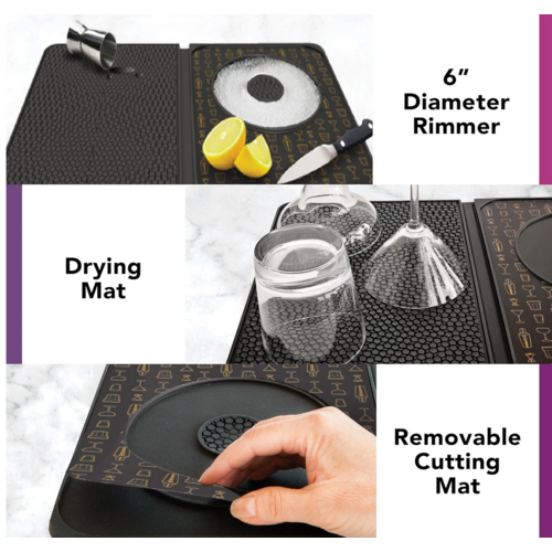 TALISMAN DESIGNS Multi-Use Cocktail Bar Mat