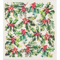 Swedish Cloth Holly & Berries
