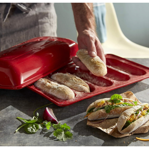 Emile Henry Emile Henry 5 Mini Baguette Mold Linen