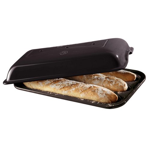 Emile Henry Emile Henry Baguette Mold Fusain Emile Henry Emile Henry Baguette Mold Fusain