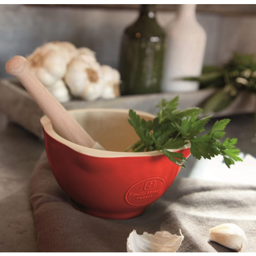 Emile Henry Emile Henry Mortar & Pestle Grand Cru Red