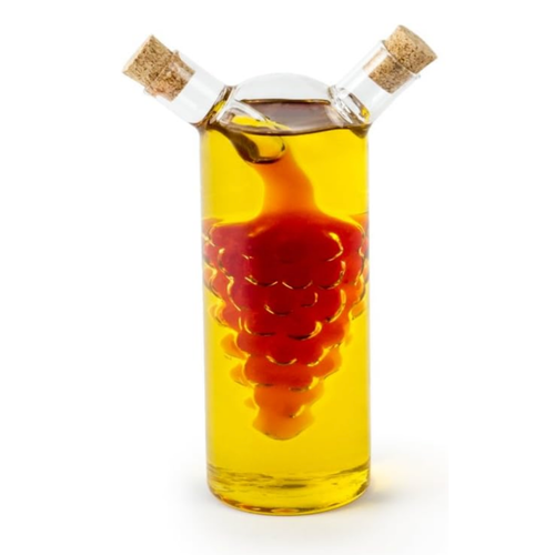 Fox Run Oil and Vinegar Glass Cruet Grapes Fox Run Oil and Vinegar Glass Cruet Grapes