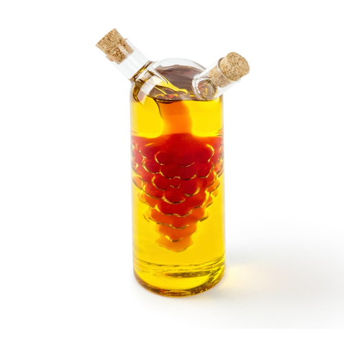 Fox Run Oil and Vinegar Glass Cruet Grapes Fox Run Oil and Vinegar Glass Cruet Grapes