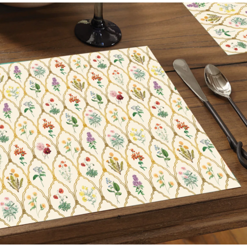 CounterArt Placemats Premium Paper Wildflowers 24pk