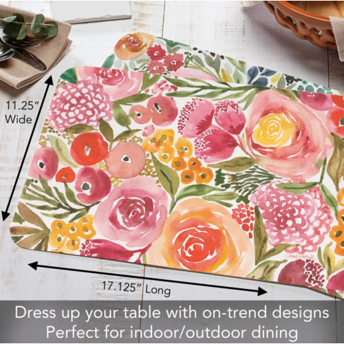 CounterArt Placemat Reversible Full Bloom