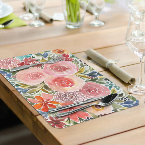 CounterArt Placemat Reversible Full Bloom