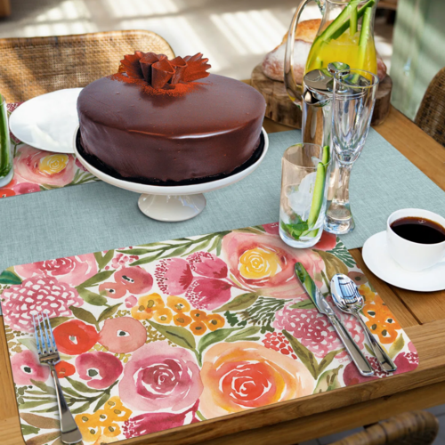 CounterArt Placemat Reversible Full Bloom