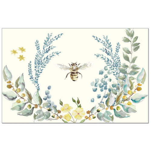 CounterArt Placemats Premium Paper Bee Crest 24pk CounterArt Placemats Premium Paper Bee Crest 24pk