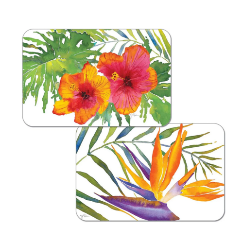 CounterArt Placemat Reversible Tropical Paradise CounterArt Placemat Reversible Tropical Paradise