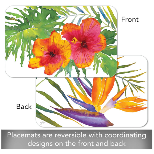 CounterArt Placemat Reversible Tropical Paradise