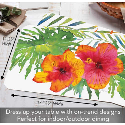 CounterArt Placemat Reversible Tropical Paradise