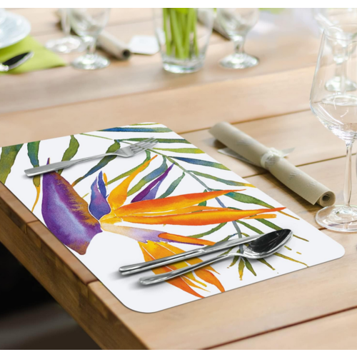 CounterArt Placemat Reversible Tropical Paradise