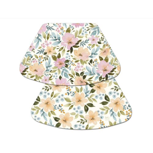 CounterArt Placemat Reversible Wedge Cascade Floral CounterArt Placemat Reversible Wedge Cascade Floral