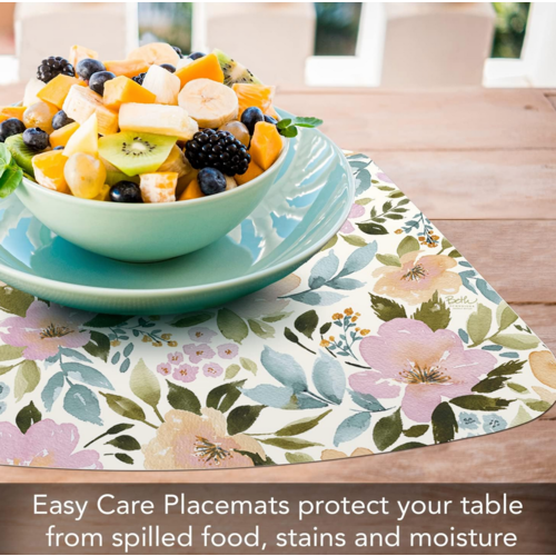 CounterArt Placemat Reversible Wedge Cascade Floral