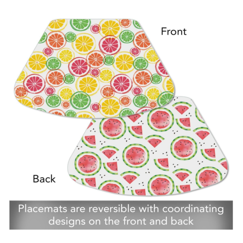 CounterArt Placemat Reversible Wedge Fruity Summer