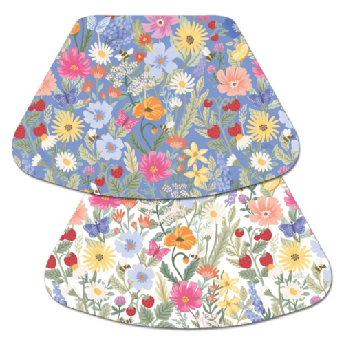 CounterArt Placemat Reversible Wedge Meadow Floral CounterArt Placemat Reversible Wedge Meadow Floral