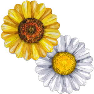 CounterArt Placemat Reversible Shaped Sunflower