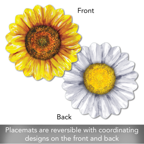 CounterArt Placemat Reversible Shaped Sunflower