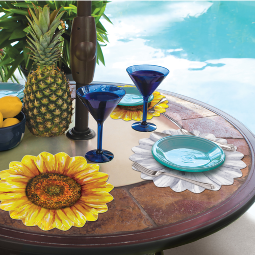 CounterArt Placemat Reversible Shaped Sunflower