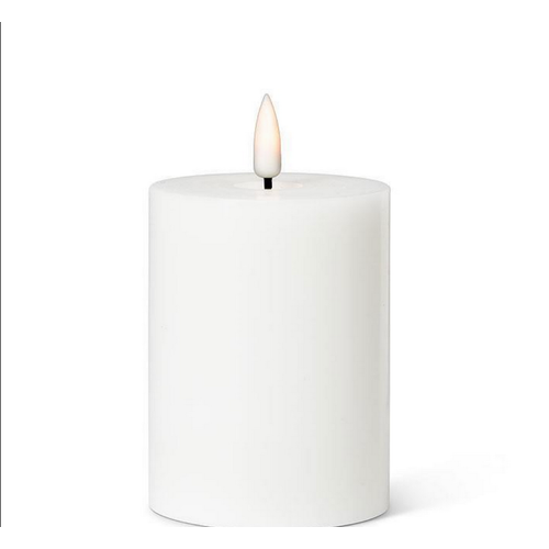 Abbott LED Pillar Candle White 2" X 4"