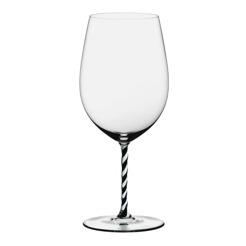 Riedel Fatto A Mano Bordeaux Cabernet Grand Cru Black & White Twisted Riedel Fatto A Mano Bordeaux Cabernet Grand Cru Black & White Twisted