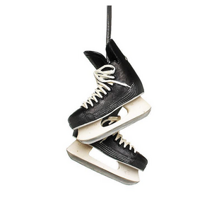Abbott Tree Ornament Black Hockey Skates Abbott Tree Ornament Black Hockey Skates