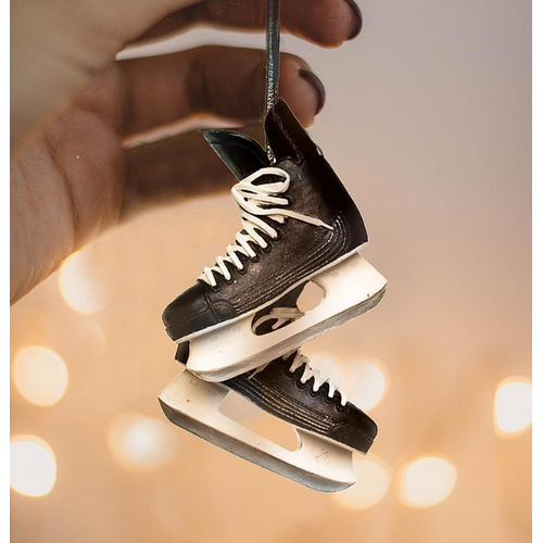 Abbott Tree Ornament Black Hockey Skates