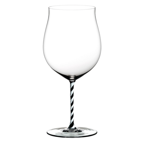 Riedel Fatto A Mano Burgundy Grand Cru Black & White Twisted