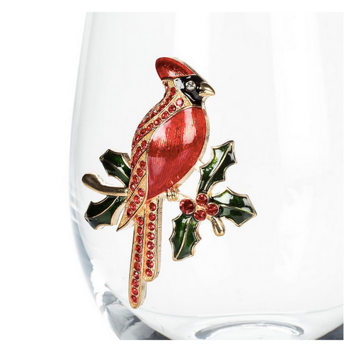 Abbott Wine Glass Stemless w/Jewels Cardinal Abbott Wine Glass Stemless w/Jewels Cardinal