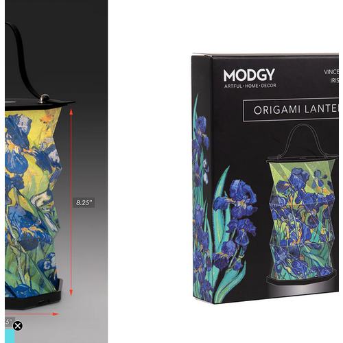 MODGY Origami Rechargeable Lantern Van Gogh Irises