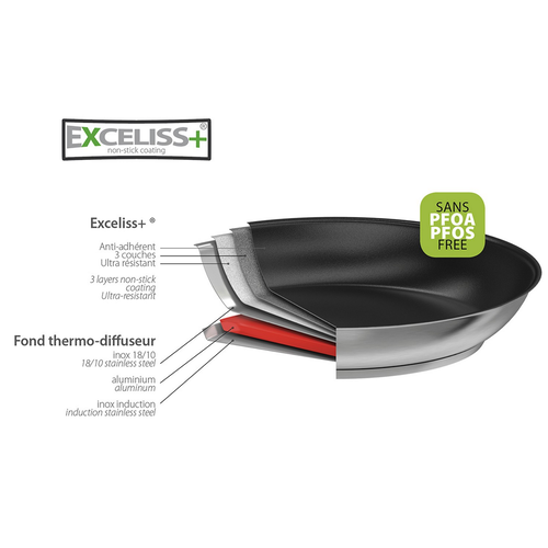 Cristel USA Inc. CRISTEL Frypan Non Stick 12 Inch