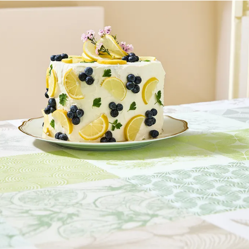 Garnier Thiebaut Garnier Thiebaut Table Runner Mille Parfum Verde Green Sweet 14 x 50 Inch