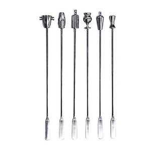 Fox Run Swizzle Sticks Stainless Steel Pack of 6 BAR THEME