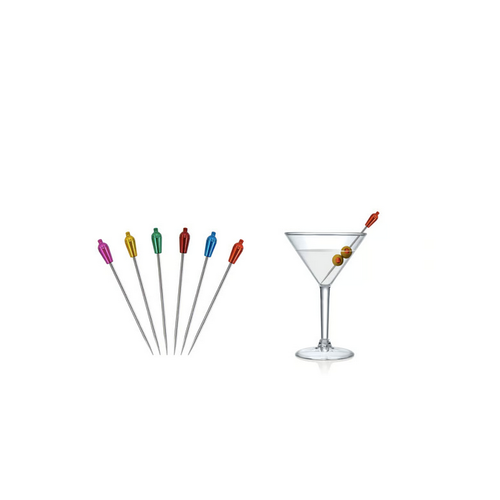 Fox Run Colourful Shakers Cocktail Picks