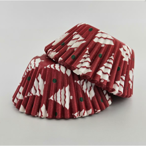 Fox Run Baking Cups Christmas Trees 50pc