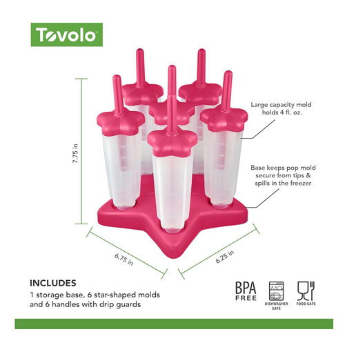 TOVOLO Star Pop Molds Set of 6