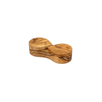 Double Salt Keeper Olive Wood
