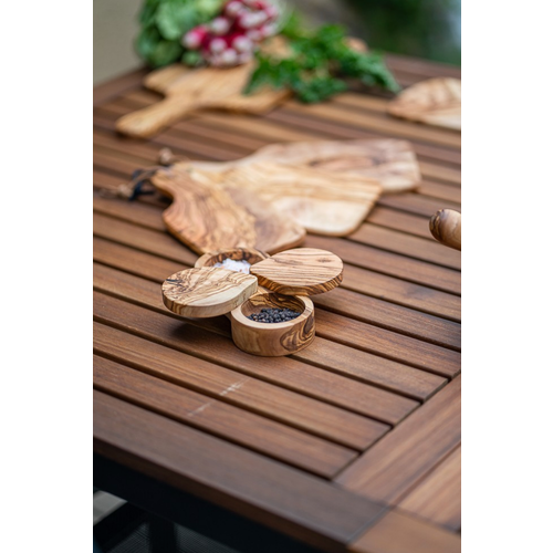 BERARD Double Salt Keeper Olive Wood