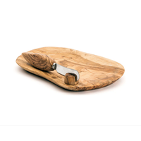 Butter Dish with Spreader Olive Wood