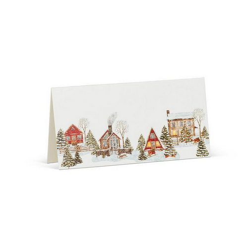 Abbott Placecard Winter Houses 12 pcs Abbott Placecard Winter Houses 12 pcs