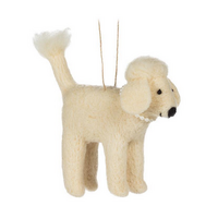 Tree Ornament Poodle with Pearls Assorted