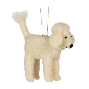 Abbott Tree Ornament Poodle with Pearls Assorted Abbott Tree Ornament Poodle with Pearls Assorted
