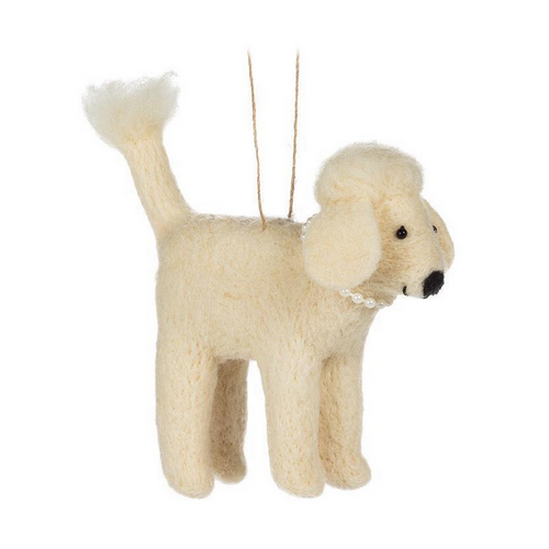 Abbott Tree Ornament Poodle with Pearls Assorted Abbott Tree Ornament Poodle with Pearls Assorted