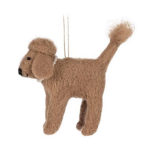 Abbott Tree Ornament Poodle with Pearls Assorted Abbott Tree Ornament Poodle with Pearls Assorted