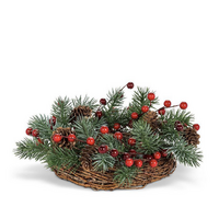 Candle Ring Fir and Berry