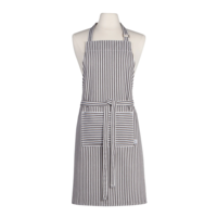 Apron Chef Black Narrow Stripe