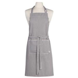 Now Designs Apron Chef Black Narrow Stripe